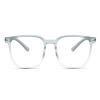 AOOLIA Geometric Reading Glasses Oversized Full Rim Square Spectacles Trendy Blue Light Blocking Reader Lightweight Eyeglasses (Blue, 2.75, x) view 1