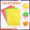 120 Sheets Neon Tissue Paper for Gift Wrapping, 4 Colors, Glowing Tissue Paper for Gift Bags for Neon Birthday Party Wedding Baby Shower DIY Craft, 20  14Inch view 2