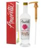 Amoretti - Bulgarian Rose Craft Puree 750 ml, Perfect for flavoring Cocktail, Brewing, Beer, Wine, alcoholic beverages, and Mocktail, Drink Mix, Mixers, Made of Real Fruit, No Preservatives, with Pump view 1