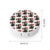 Bernese Mountain Dog Florals Dog Flowers Contact Lens Case Portable Cute Eye Contacts Travel Kit with Mirror Container Holder Box, style view 2
