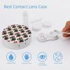 Bernese Mountain Dog Florals Dog Flowers Contact Lens Case Portable Cute Eye Contacts Travel Kit with Mirror Container Holder Box, style view 3