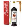 Amoretti - Pomegranate Craft Puree 750 ml, Perfect for flavoring Cocktail, Brewing, Beer, Wine, alcoholic beverages, and Mocktail, Drink Mix, Mixers, Made of Real Fruit, No Preservatives, with Pump view 1