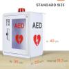 IINCOOY First Aid AED Defibrillator Storage Cabinet, with Key and Alarm, Acrylic Transparent Window for Home, Office, Hospital and Public Places view 2