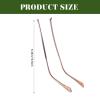 1 Pair Metal Eyeglass Arm Replacement, Universal Glasses Legs Repair Kit with Screws, Coffee, 5.35 Inch for Thin Metal Glasses and Sunglasses view 2