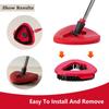 1Pack Spin Mop Head Base Fit for O Ceda EasyWring, Stiff Bristle Shower Brush Scrubbing Brush Cleaning Brush for Bathroom, Kitchen, Tub, Tile view 4