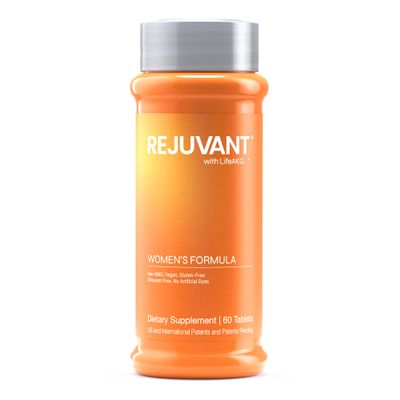 Rejuvant Women's AKG Longevity Supplement 1000MG Ultra 98% Pure (Calcium Alpha-Ketoglutarate), New Formula, Coated Tablets, Patented Vitamin Rich Controlled Release Formula, 60 Tablets