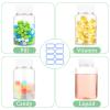 Sibba Clear Pill Bottle 6 Pcs Empty Medicine Organizers 80ML Plastic Dispenser Jar Powder Storage Transparent Reagent Containers Leak Proof Caps Receptacle Large Bottles Fit Home Counter Toiletries view 3