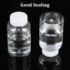 Sibba Clear Pill Bottle 6 Pcs Empty Medicine Organizers 80ML Plastic Dispenser Jar Powder Storage Transparent Reagent Containers Leak Proof Caps Receptacle Large Bottles Fit Home Counter Toiletries view 4