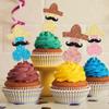 15 Pcs Bachelorette Cupcake Toppers Hen Funny Party Cake Picks Glitter Cupcake Decorations for Bachelorette Wedding Engagement Party Cake Decorations (Blue-15 Pcs) view 4