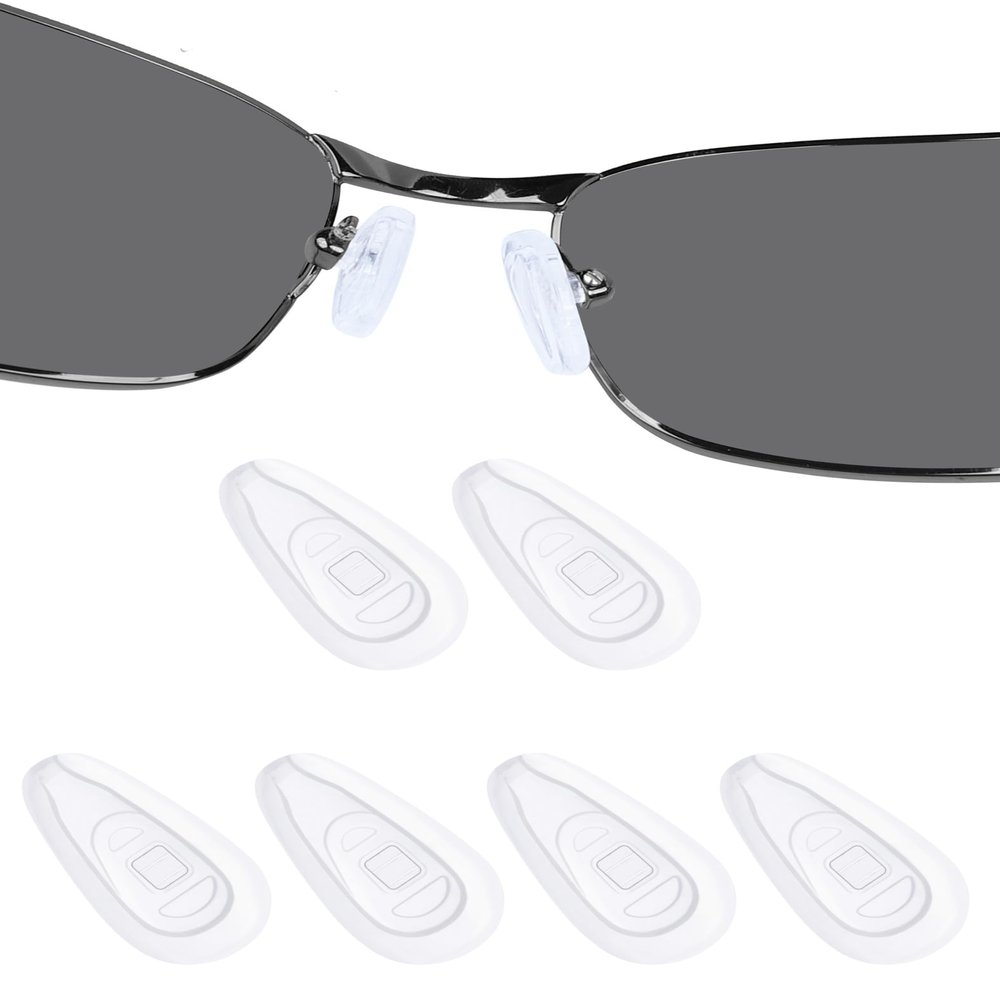 DROGO 3 Pairs Silicone Replacement Nose Pads for Oakley Deadbolt OO6046/Conductor 6 OO4106/Conductor 8 OO4107/Savitar OO6047/Wingback SQ OX5148/Wingfold OX5100/Wiretap 2.0 OX5152 Sunglass