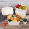 JAYEEY 34 oz Disposable paper salad bowls with lids, Rectangle Food containers Soup Bowls Party Supplies Treat Bowls 50 Pack view 4