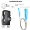 CPAP Tube Cleaning Brush (7.2ft) with Double Heads (15mm & 22mm) Fits Most Standard Hoses (Blue) view 2