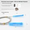 CPAP Tube Cleaning Brush (7.2ft) with Double Heads (15mm & 22mm) Fits Most Standard Hoses (Blue) view 3