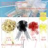 Allgala 12-PC 4 Inch Medium 3CM Organza Ribbon Pull Flower Bow for Gift Wrapping Baskets Wedding Dcor - Fuchsia-GP90611 view 2
