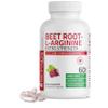 Bronson Beet Root + L-Arginine Nitric Oxide Production - Non-GMO, 60 Vegetarian Capsules view 1