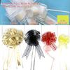 Allgala 12-PC 4 Inch Medium 3CM Organza Ribbon Pull Flower Bow for Gift Wrapping Baskets Wedding Dcor - Purple-GP90608 view 3