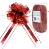 Allgala 10-PC 8 Inch Jumbo 2.5 Inch (6.4CM) Width Organza Ribbon Pull Flower Bow for Gift Wrapping Baskets Wedding Dcor - Red-GP90555 view 1