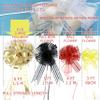 Allgala 10-PC 8 Inch Jumbo 2.5 Inch (6.4CM) Width Organza Ribbon Pull Flower Bow for Gift Wrapping Baskets Wedding Dcor - Lavender-GP90565 view 2