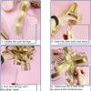 Allgala 10-PC 8 Inch Jumbo 2.5 Inch (6.4CM) Width Organza Ribbon Pull Flower Bow for Gift Wrapping Baskets Wedding Dcor - Lavender-GP90565 view 3