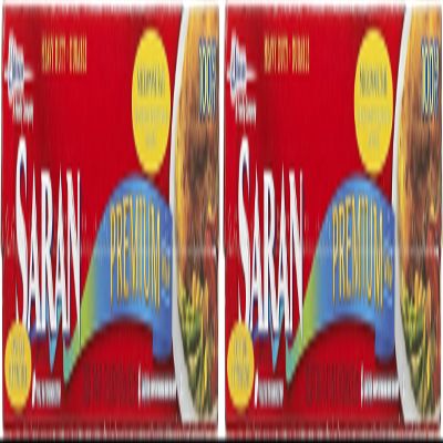Saran Premium Plastic Wrap, 100 Sq Ft | Pack of 2