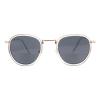 Bifocal Reading Sunglasses Unisex Vintage Fashion Panto Frame Clear Gold +1.50 view 2
