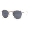 Bifocal Reading Sunglasses Unisex Vintage Fashion Panto Frame Clear Gold +1.50 view 3