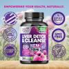 Gentle Liver Cleanse Detox & Repair Formula - Advanced Liver Support Supplement with Silymarin Milk Thistle, Dandelion Root, Artichoke Extract, Turmeric, Choline, & Beetroot - 240 Veggie Capsules view 4