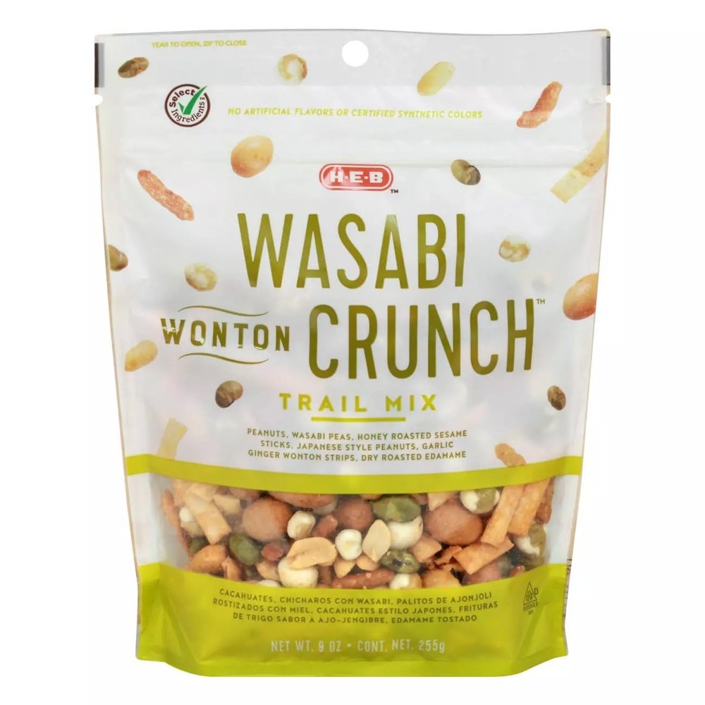 NineLife Basics HEB Wasabi Wonton Crunch Trail Mix 9 oz 4 Bags