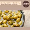 ARTIGIANI DEI SAPORI Italian Cracked Green Olives  Authentic Hand-Crushed Green Olives from Italy, Naturally Cured and Preserved in Olive Oil, Gourmet Mediterranean Appetizer, 9.8 oz (277 g), Product of Italy view 4