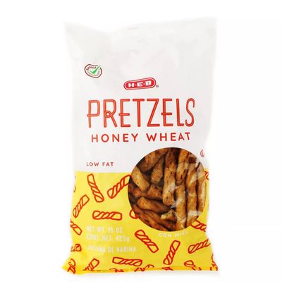 Generic HEB Low Fat Honey Wheat Pretzels 15 oz 2 Bags
