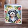 Caroline's Treasures Havanese Luau Greeting Cards Pack of 8 Blank Cards with Envelopes Whimsical A7 Size 5x7 Blank Note Cards view 2