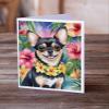 Caroline's Treasures Chihuahua Luau Greeting Cards Pack of 8 Blank Cards with Envelopes Whimsical A7 Size 5x7 Blank Note Cards view 2
