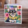 Caroline's Treasures Chihuahua Luau Greeting Cards Pack of 8 Blank Cards with Envelopes Whimsical A7 Size 5x7 Blank Note Cards view 3