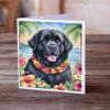 Caroline's Treasures Newfoundland Luau Greeting Cards Pack of 8 Blank Cards with Envelopes Whimsical A7 Size 5x7 Blank Note Cards view 2