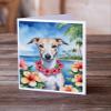 Caroline's Treasures Whippet Luau Greeting Cards Pack of 8 Blank Cards with Envelopes Whimsical A7 Size 5x7 Blank Note Cards view 2