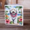 Caroline's Treasures Komondor Luau Greeting Cards Pack of 8 Blank Cards with Envelopes Whimsical A7 Size 5x7 Blank Note Cards view 2