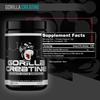 Gorilla Mind Creatine Monohydrate Micronized Powder, Improved Muscle Size, Power Output and Strength, 5 Grams per Serving, 100 Servings view 2