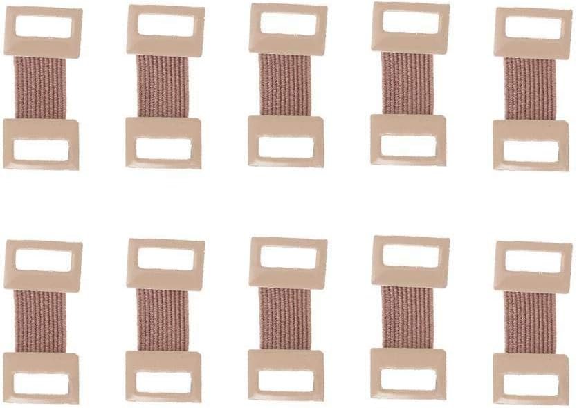 10 Pcs Coffee Elastic Bandage Wrap Stretch Metal Clips Replacement Fastener Fixation Clamps Hooks Adhesive Bandages (Health and Household)