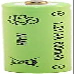 NYASAA Rechargeable Ni-MH NiMH AA Mignon 1.2V 600mAh Solar,1PCS