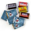 124 Pcs Christmas Candy Chocolate Party Favors Miniatures & Red, Green & Silver Kisses (1.52 lbs) - Jolly Snowman view 2