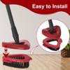 Aifacay 2-Pack Spin Mop Scrub Brush Replacement Heads Compatible with O-Cedar RinseClean 2-Tank System, Triangular Hard-Bristle Scrubber Mop Head for Kitchen and Bathroom Deep Cleaning view 3