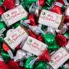 124 Pcs Christmas Candy Chocolate Party Favors Miniatures & Red, Green & Silver Kisses (1.52 lbs) - Merry Berry view 1