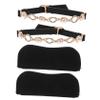 Beatifufu 2pcs Elastic Heel Straps Detachable Shoelaces for High Heels Rhinestone Pearl Decor view 1