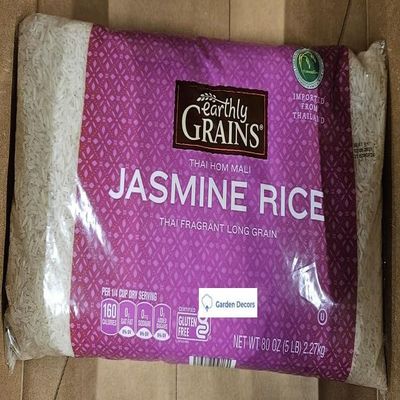 Earthly THAI HOM MALI Jasmine Rice Thai Fragrant Long Grain, 80oz 2.27kg