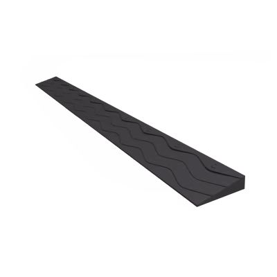 Ramp For Door Threshold Curb Ramp Portable Plastic Low Profile Car Ramps For Wheelchair Scooter Doorway Floor Tile Threshold Transition Strip Reducer, Black ( Color : Black , Size : 100*8*2.5cm )