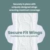 uNeat Ultra Thin Pads with Wings, Sanitary Napkins for Women and Teen, Regular Absorbency, Unscented, Eliminates Odor (Regular, Size 2, 20 Count) view 4