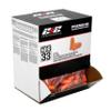 212 Performance Disposable Foam Ear Plugs 33 dB NRR, Bell Shape, High-Viz Orange Ear Pro for Construction and Shop, Individually Wrapped 200-Pair Box view 2