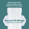 uNeat Ultra Thin Breathable Feminine Pads with Wings for Women, Odor-Neutralizing Tech, Unscented, Heavy Absorbency, Day/Night Pads (Long, 10 Count) view 3