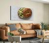 Canvas Wall Art for Living Room Bedroom A bagel cream cheese avocado blue cheese and microgreen Big Large Wall Art Decor Framed Painting Wall Pictures Prints Artwork Office view 3