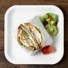 Strix Design SD-139 Paper Plates, Square Plates, Set of 6 x 5, White, 9.1 x 9.1 inches (23 x 23 cm), Disposable, Square Plates, Eco-Friendly, Eco Friendly, Outdoor view 4